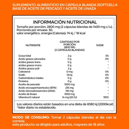 Omega 3-6-9 Salmón de Alaska- Cuida tu Salud Desde Adentro