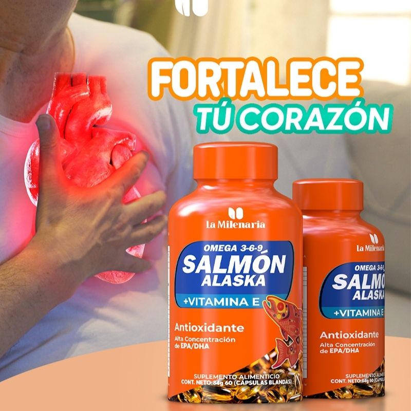 Omega 3-6-9 Salmón de Alaska- Cuida tu Salud Desde Adentro
