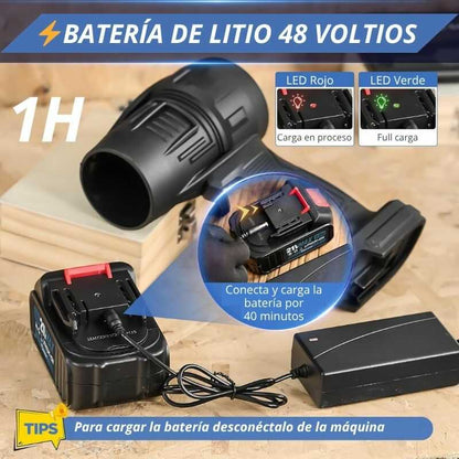 Turbo Jet™  - El Soplador Inalámbrico Más Potente del Mercado